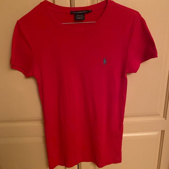 Polo by Ralph Lauren Women's Red T-Shirt - Picture 3 of 6